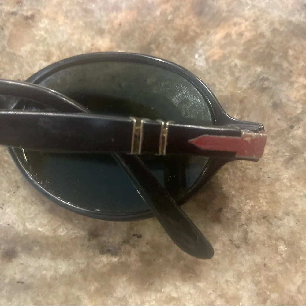 Classic Black Oval Sunglasses - Persol